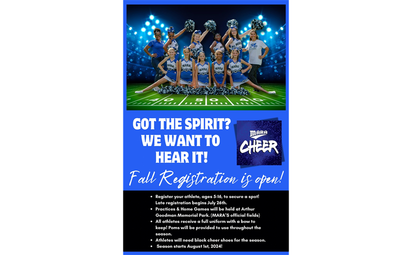 Cheer Registration is Open! 