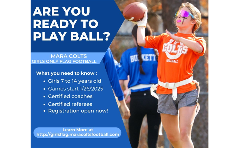 GIRLS Only Flag Football - Registration is OPEN!