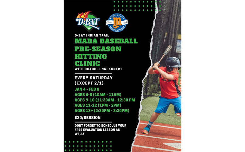 Baseball Pre-Season Hitting Clinics at DBat