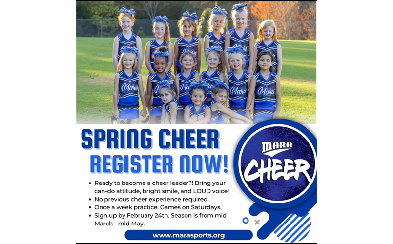 Spring Cheer Registration is OPEN!